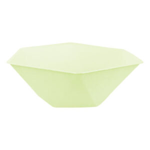 Colour Vert Decor Grön Sexkantig Djup Tallrik Set om 6 - 15,8 cm