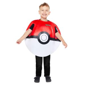 Pokémon Pokeball dräkt 8-12 år