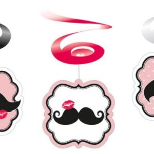 Mustache Mustache, set med rosettbandsdekorationer (6 st)