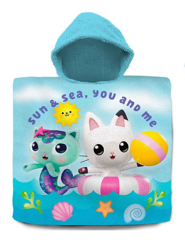 Gabbys Dockskåp Sun and Sea strandhandduk poncho 60x120 cm