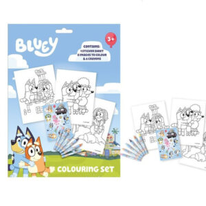 Bluey Happy Life målarset med klistermärken