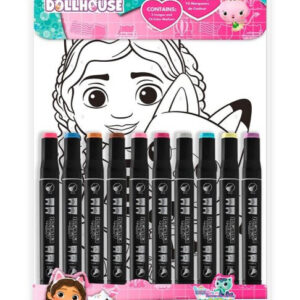 Gabbys Dockskåp målarbok med siffror