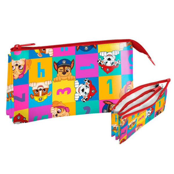 Paw Patrol pennfodral med 3 fack för barn