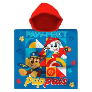 Paw Patrol Paw-fect strandhandduk poncho 60x120 cm