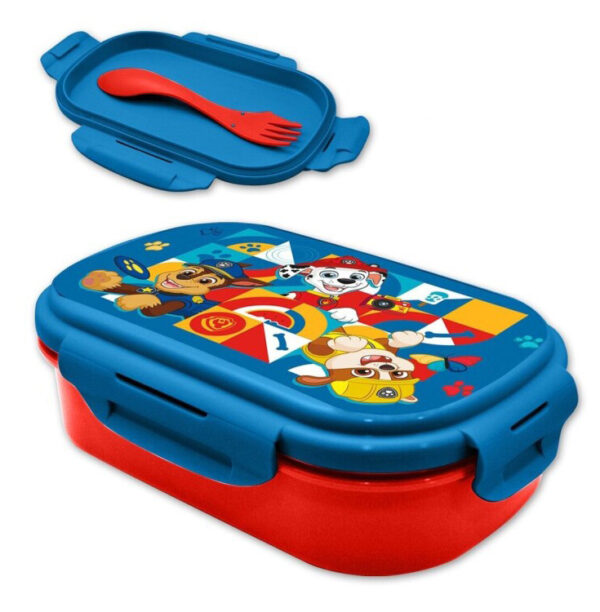 Paw Patrol matlåda med bestickset 21x14x6 cm