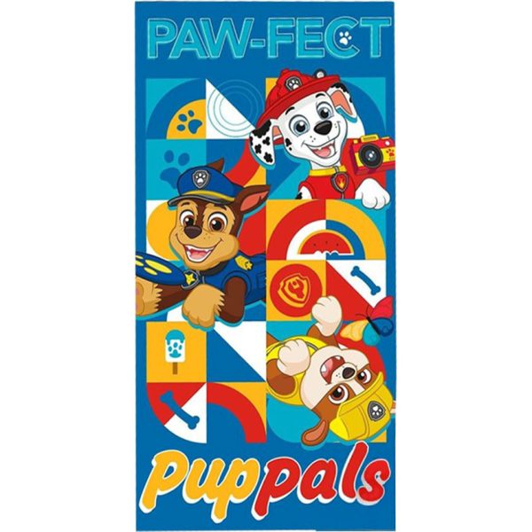 Paw Patrol Paw-fect badhandduk, strandhandduk 70x140 cm