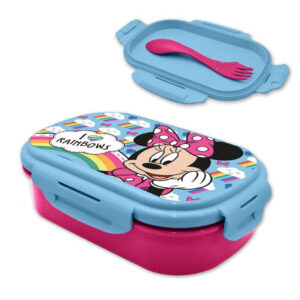 Disney Mimmi Pigg Regnbågar Matlåda med Bestickset