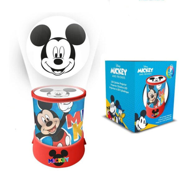 Disney Mickey Happy 2-i-1 projektor, lampa, nattlampa