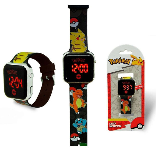 Pokémon Elements digital LED-klocka