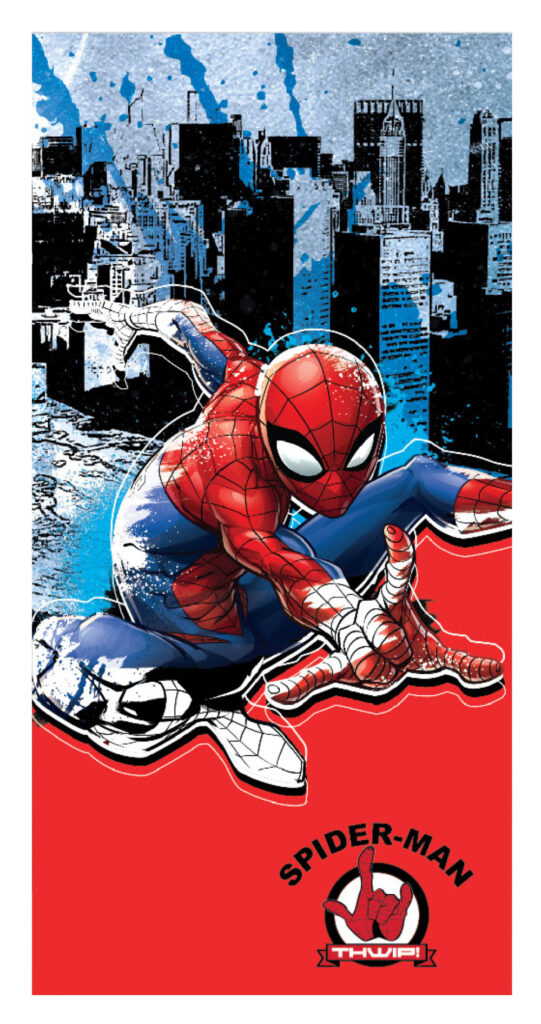 Spindelmannen Jump badhandduk, strandhandduk 70x137 cm