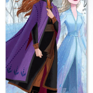 Disney Frozen Sisters badhandduk, strandhandduk 70x137 cm (Fast Dry)