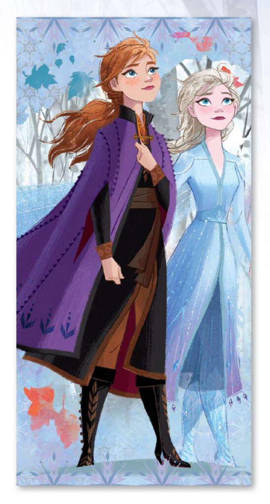 Disney Frozen Sisters badhandduk, strandhandduk 70x137 cm (Fast Dry)