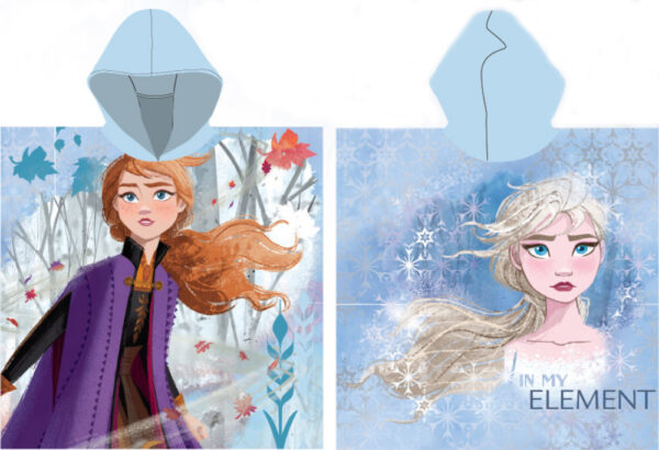 Disney Frozen Element strandponcho 55x110 cm snabbtorkande