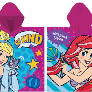 Disney Princess Story strandhandduk poncho 55x110 cm (snabbtorkande)