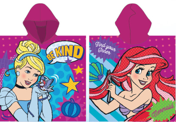 Disney Princess Story strandponcho 55x110 cm snabbtorkande