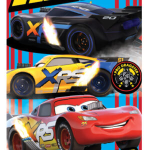 Disney Cars Race badhandduk, strandhandduk 70x137 cm (snabbtorkande)