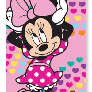 Disney Mimmi Pigg Hearts Badhandduk, Strandhandduk 70x137 cm