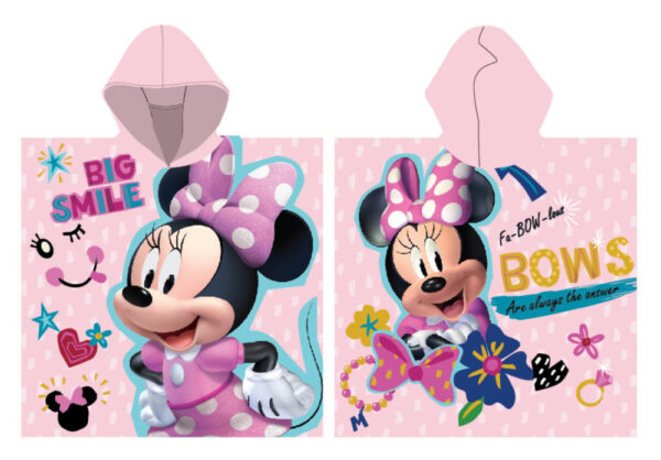 Disney Minnie Smile strandponcho 55x110 cm snabbtorkande