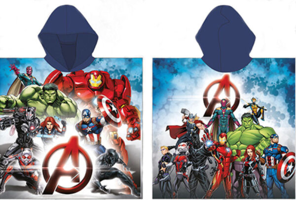 Avengers Heroes strandponcho 55x110 cm snabbtorkande