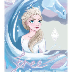 Disney Frozen Ice Horse badhandduk, strandhandduk 70x137 cm (snabbtorkande)