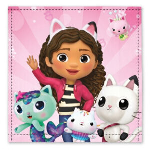 Gabbys Dockskåp Cat World handduk, ansiktshandduk 30x30 cm