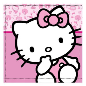 Hello Kitty Cutie handduk, ansiktshandduk, tyg 30x30 cm