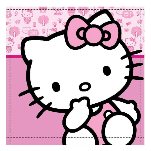 Hello Kitty Cutie handduk, ansiktshandduk 30x30 cm