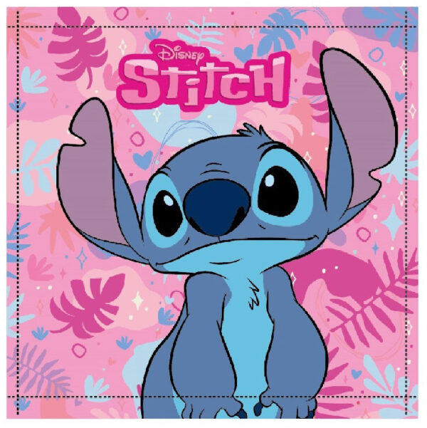 Disney Lilo and Stitch Pink Paradise handduk, 30x30 cm