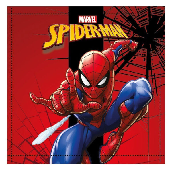 Spindelmannen City Swing handduk 30x30 cm