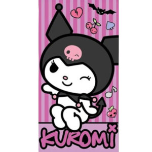 Hello Kitty Punk Kuromi badhandduk, strandhandduk 70x140 cm (snabbtorkande)