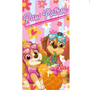 Paw Patrol cocktail badhandduk, strandhandduk 70x140 cm (snabbtorkande)