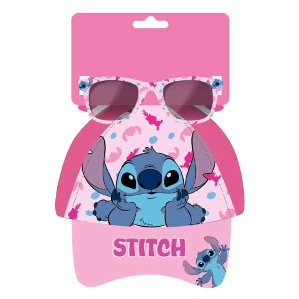 Disney Lilo & Stitch Keps & Solglasögon Set 54 cm – UV400 Rosa