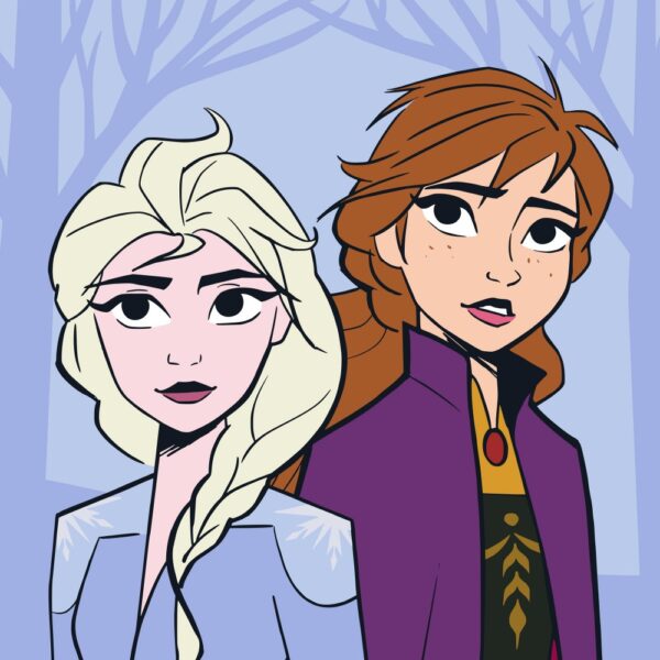 Disney Frozen Sisters magisk handduk, 30x30 cm
