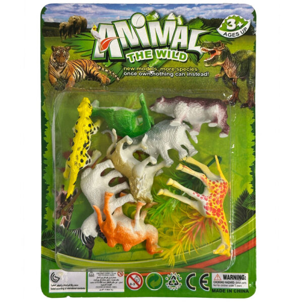 Animals figurset 8 delar i låda