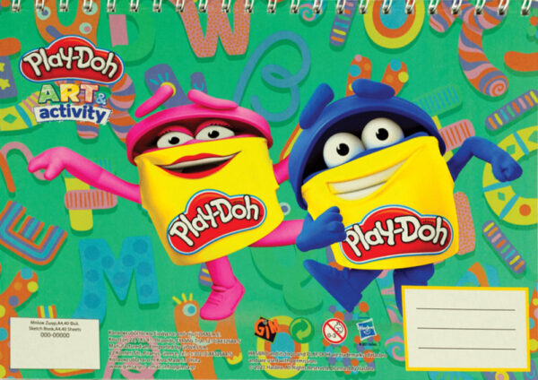 Play-Doh Art A4 spiralblock, ritblock 40 ark