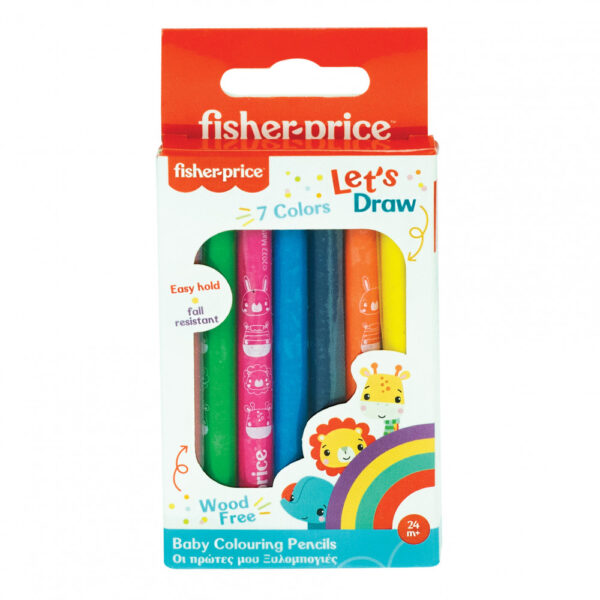 Fisher-Price Let's Draw färgpennor för små barn, 7 st