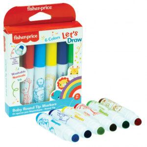 Fisher-Price Let's Draw tvättbara tuschpennor 6 st