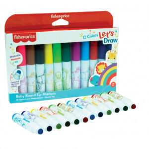 Fisher-Price Let's Draw tvättbara tuschpennor 12 st