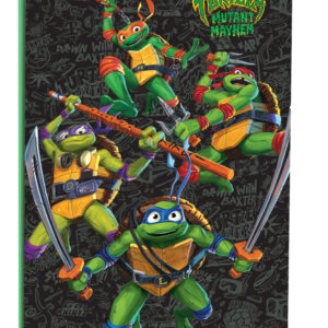 Teenage Mutant Ninja Turtles B/5 linjerad anteckningsbok med 40 blad