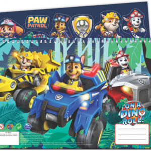 Paw Patrol Dino Rescue A/4 spiralblock med 40 blad och klistermärke