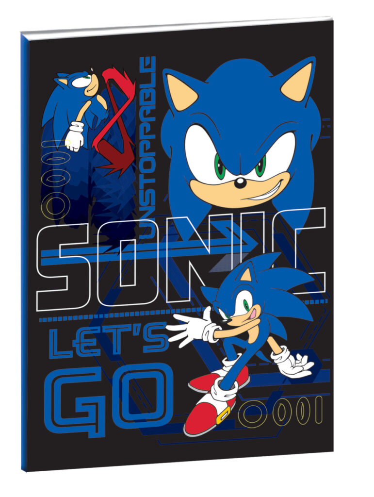 Sonic the Hedgehog B/5 linjerad anteckningsbok 40 sidor