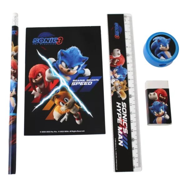 Sonic the Hedgehog Hype Man skrivset, 5 delar - Bild 2