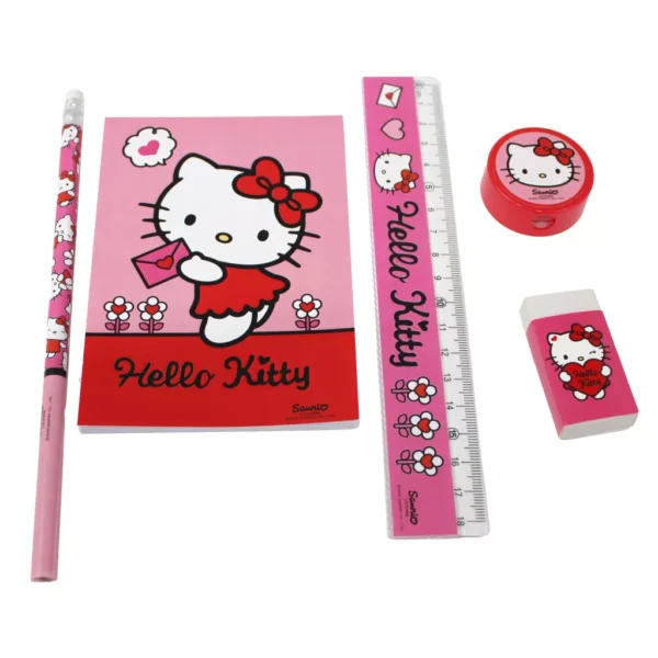 Hello Kitty Sweetheart skrivset, 5 delar - Bild 2
