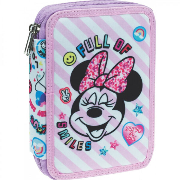 Disney Mimmi Pigg fyllt pennfodral, 2 fack