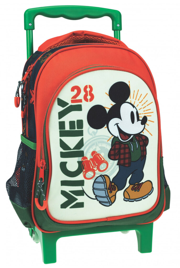Disney Mickey Hike rullande ryggsäck för förskolan, 30 cm