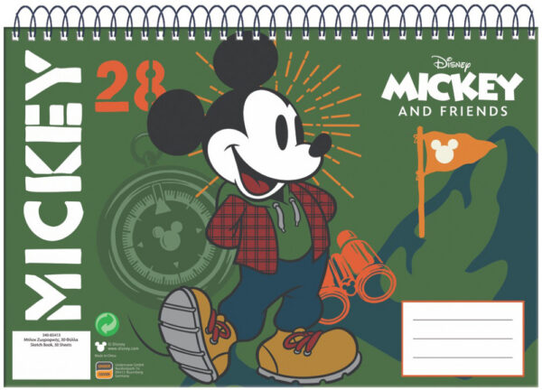 Disney Musse Pigg A4 Spiralblock med 30 blad