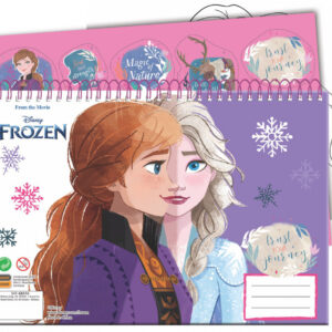 Disney Frozen A4 spiralblock med 40 sidor och klistermärken