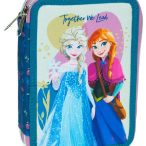 Disney Frozen pennfodral med två våningar och innehåll