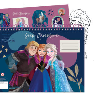 Disney Frozen Explore A/4 spiralblock med 40 blad och klistermärken