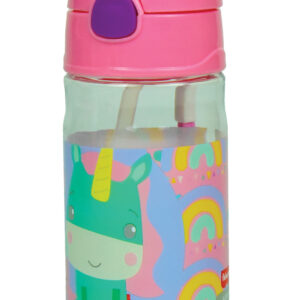 Fisher-Price plastflaska med djurmotiv och hängare 350 ml